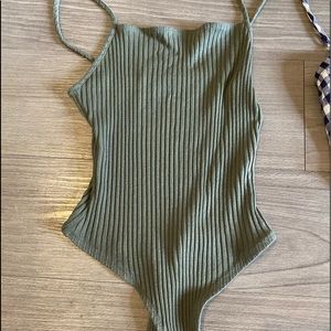 Olive green bodysuit